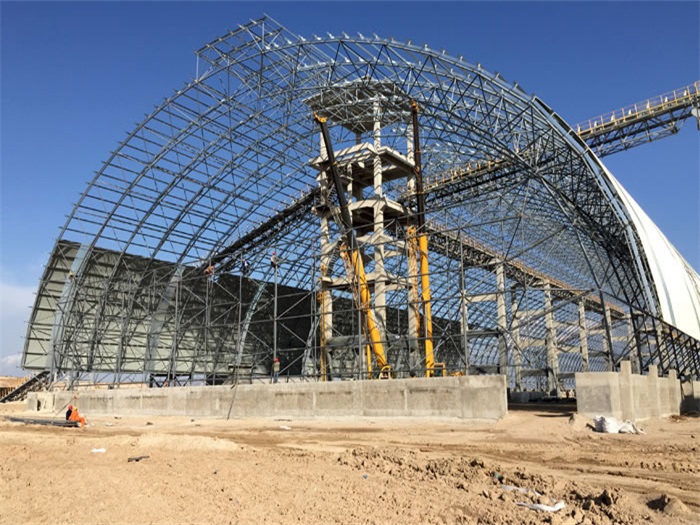 沙河煤机油桶翘工程网架